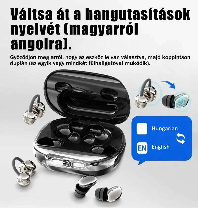 3 az 1-ben vezeték nélküli fülhallgató power bank funkcióval ellátott töltőtokkal