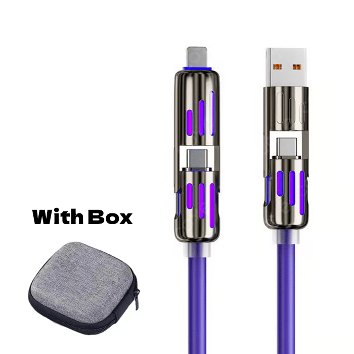 🔥4 az 1-ben USB töltőkábel, gyors töltés⚡