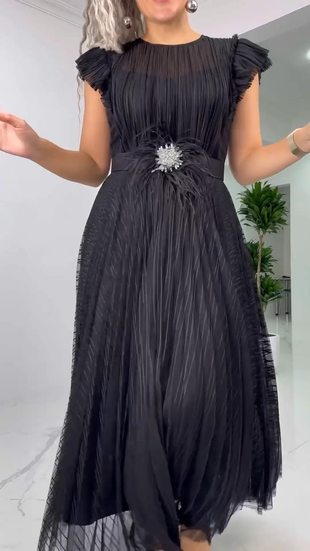 [S-5XL]🥰✨2025 Slim Fit sifon ruha
