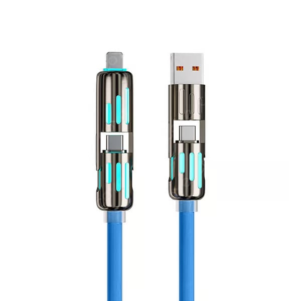 🔥4 az 1-ben USB töltőkábel, gyors töltés⚡