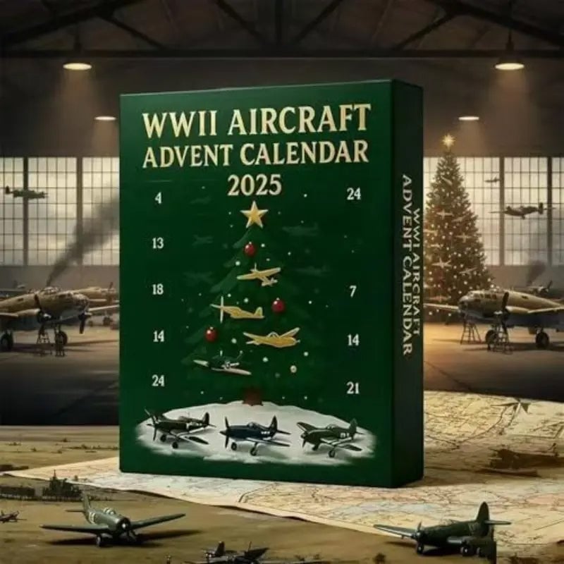 Repülőgép adventi naptár 2025 II. világháborús repülőgép