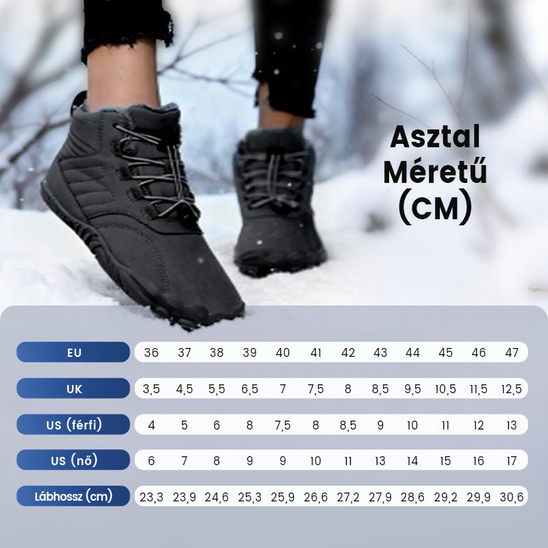 ❄️CSÚSZÁSMENTES ÉS VÍZÁLLÓ TÉLI MEZÍTLÁBAS CIPŐ (UNISEX)👟