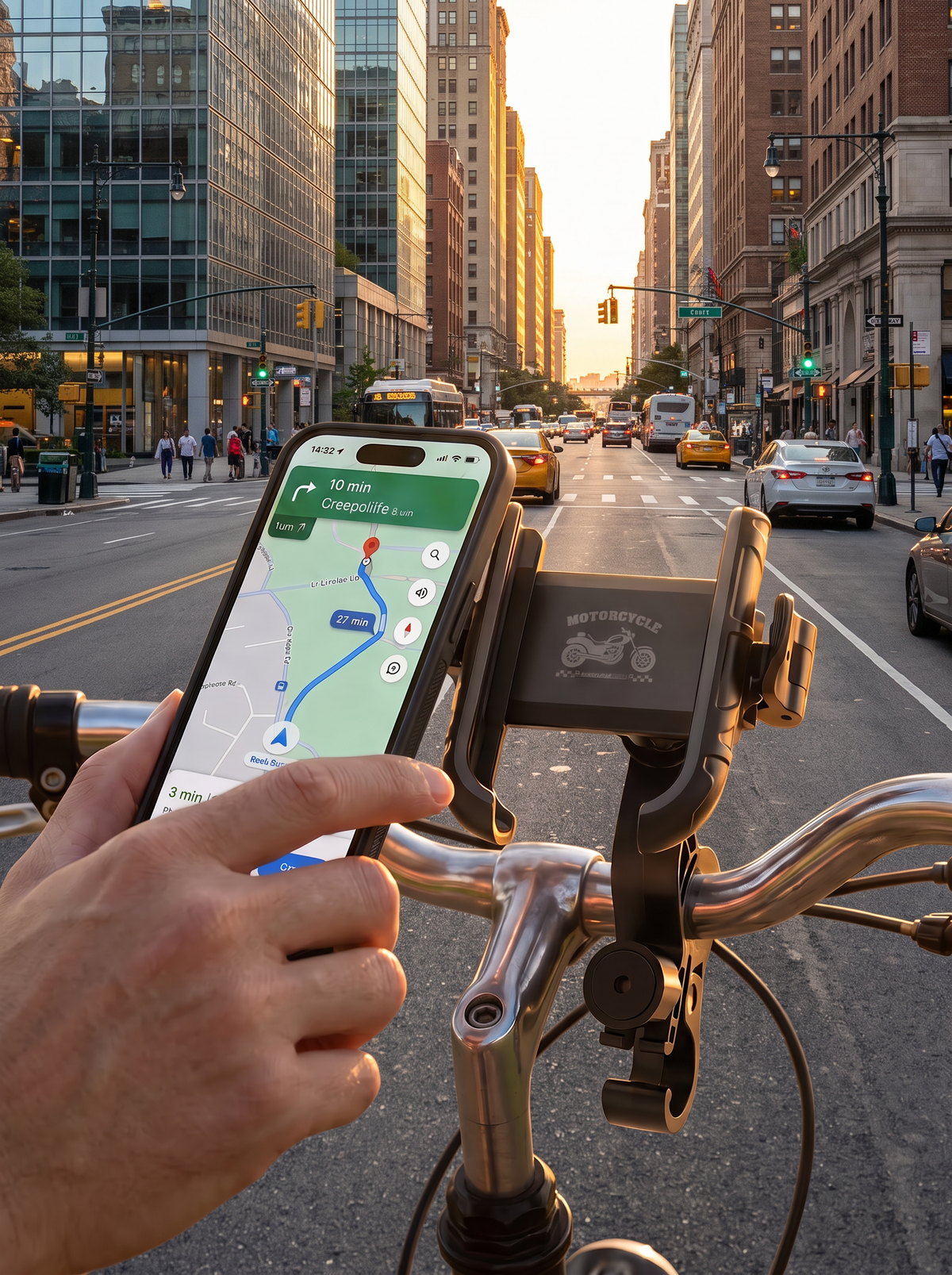 🚲✨ Gyorsan rögzíthető kerékpáros telefontartó 🛡️