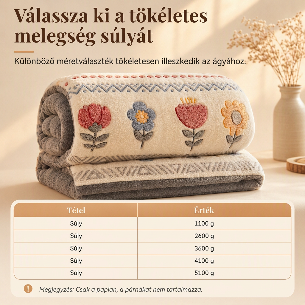 🛏️ Double-Sided Sherpa Fleece Comforter – Vastag, meleg téli paplan, puha bársonyos tapintással ❄️