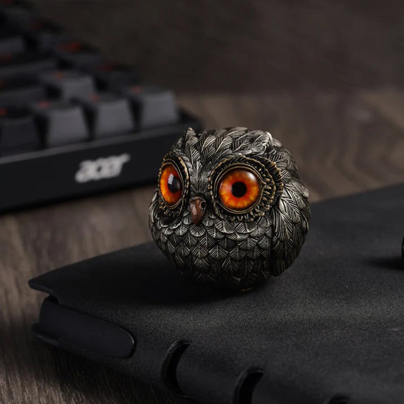 🦉Reális szerencsés bagoly őrzőfigura