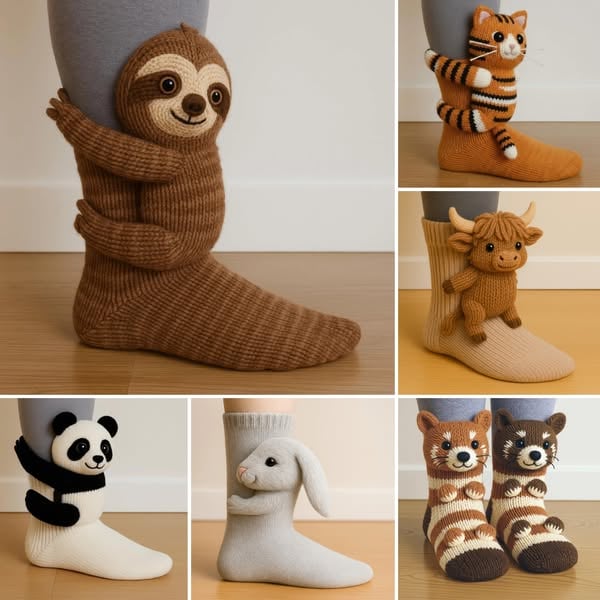 🔥Akció! Legnépszerűbb állatmintás zoknik🧦