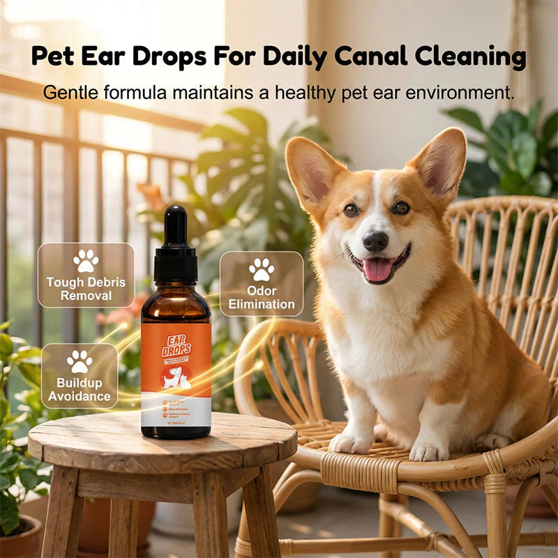 🐶🐱Természetes cseppek kutyáknak és macskáknak a viszketés és a fülzsír felhalmozódásának enyhítésére🌿