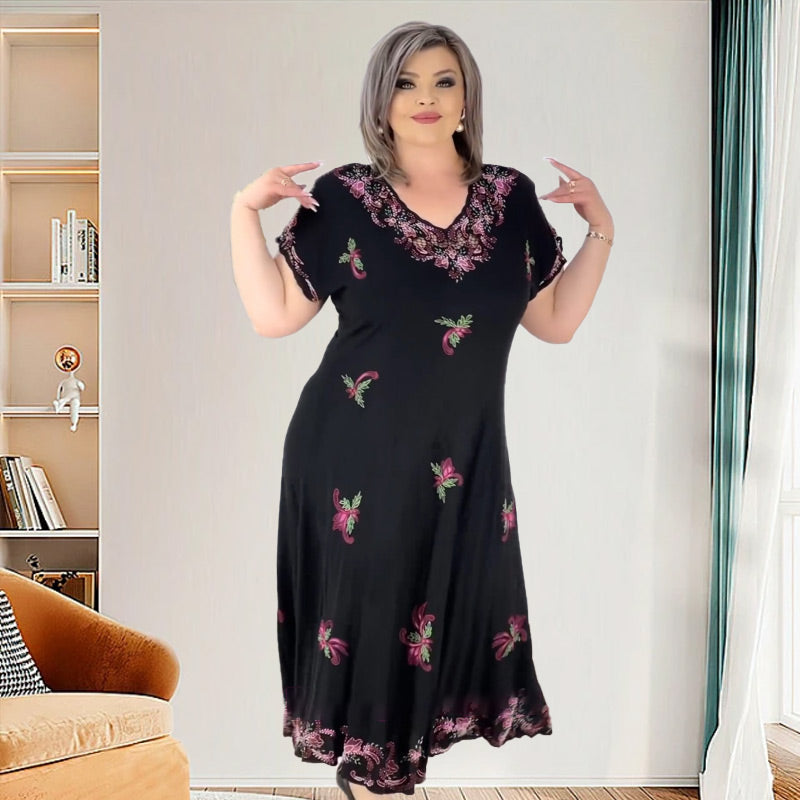 🌺V-nyakú női ruha