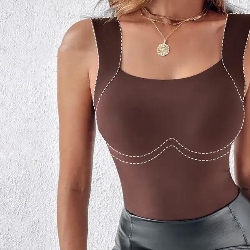 🌟 2026 Legnépszerűbb Termék 💖 (M-3XL) Formáló Top Beépített Melltartóval 💃