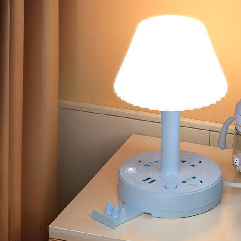 ✨✨Asztali lámpa USB-porttal és hálózati csatlakozóval
