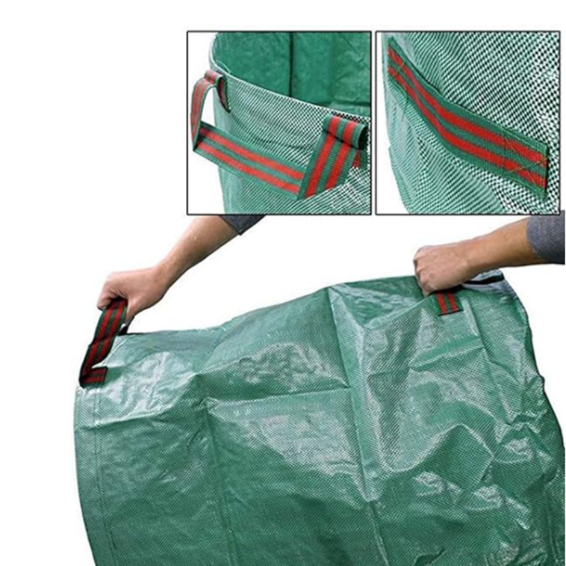 🏡 Újrafelhasználható kerti zsák – Összecsukható, erős fogantyúval ⚡